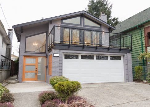 Modern home exterior renovation in West Vancouver