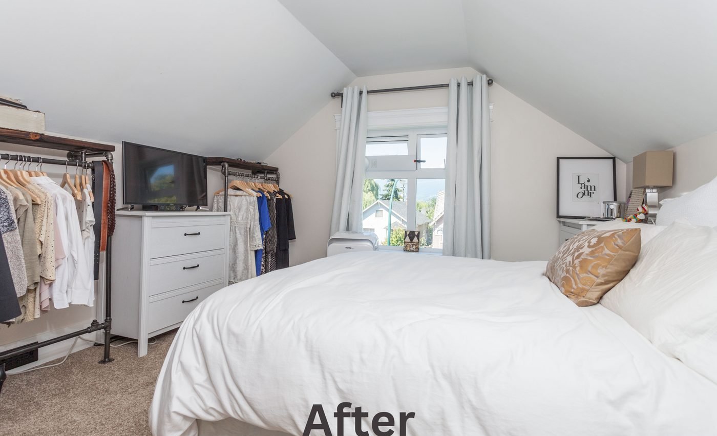 Basement suite with open living and kitchen area in North Vancouver